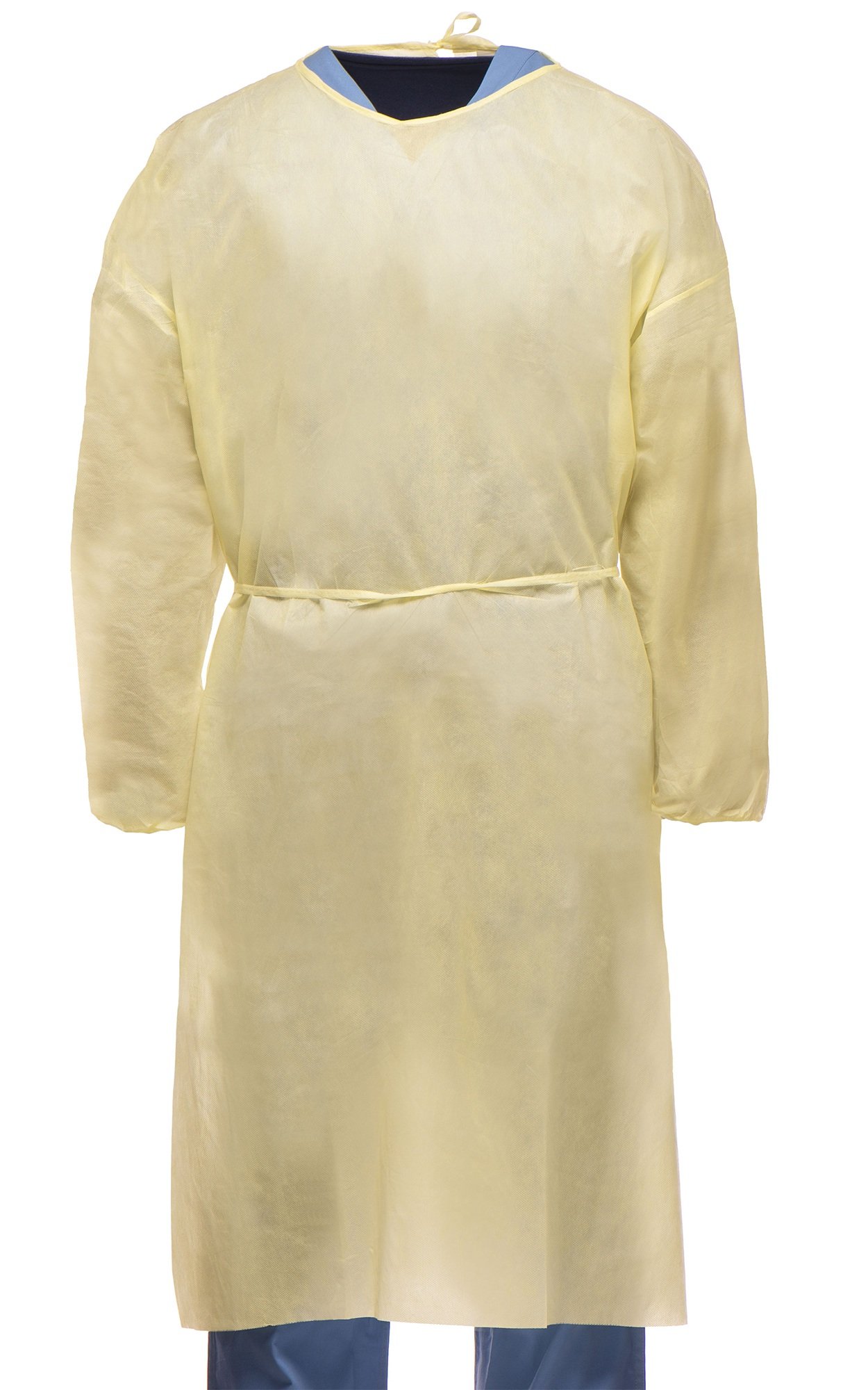 Yellow disposable non woven isolation gown for hospital use from China  manufacturer  Pidegree Medical
